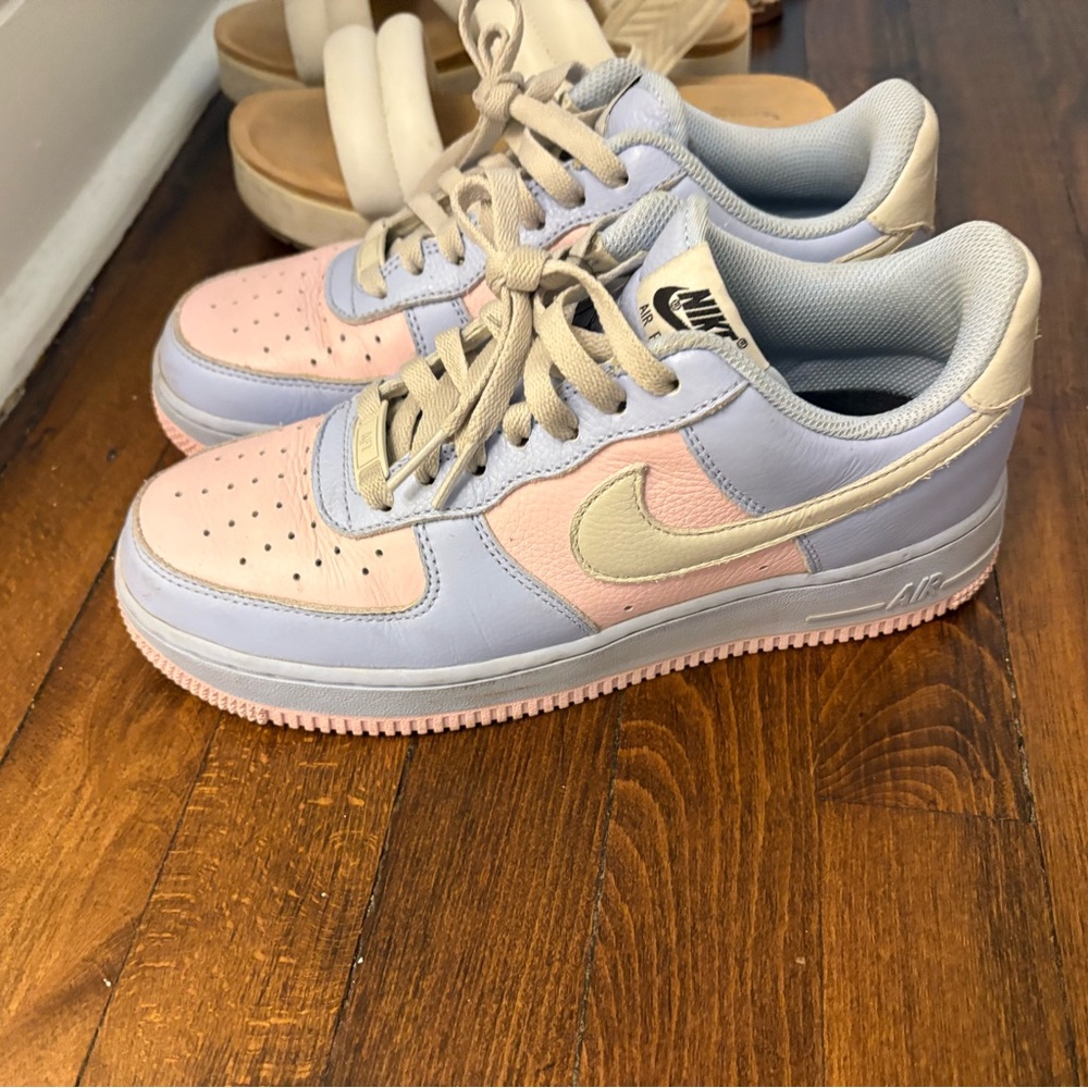 Nike Air Jordan - Cream, Light Pink, and Lavender Sneakers